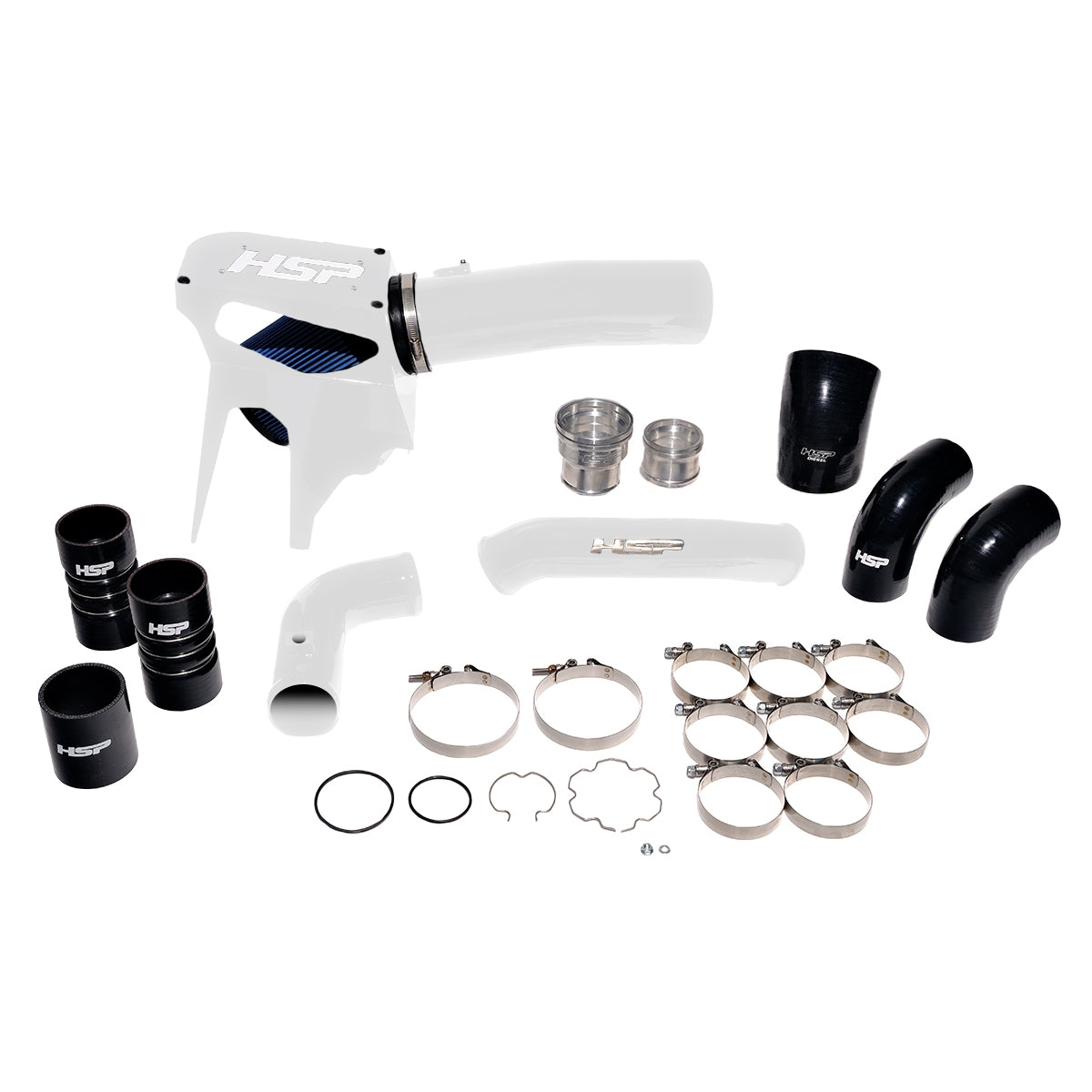 Intake And Intercooler Bundle Kit For 2020-2022 Ford Powerstroke F250/350 6.7L-Polar White HSP Diesel