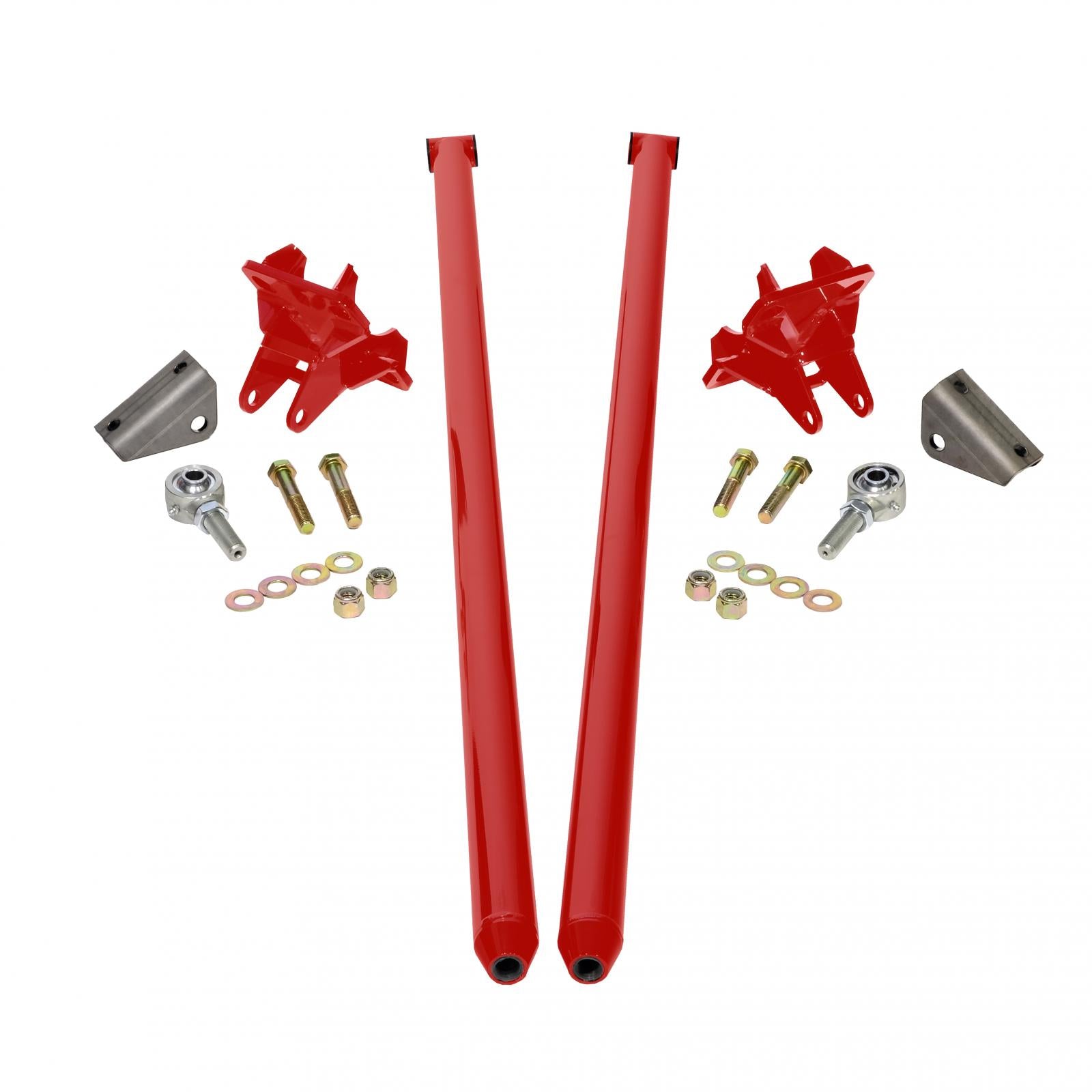 58 Inch Universal Traction Bars For Inline Leafspring 3.5 Inch Axle-Flag Red HSP Diesel