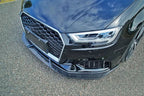 Audi RS3 8V Sedan (2017-2019) Carbon Fiber Front Lip – Facelift RS3 Bumper Front Lip