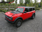 2021-2025 Ford Bronco Sanded Black Front Hood Bonnet Cover Trim ABS