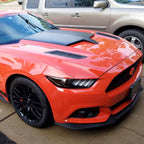 2015-2017 Ford Mustang M Type Black Air Hood Vent Scoop PP