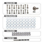 Front Spoiler Side Skirt Extension M6 Drill Bolts Nuts Washer Hardware