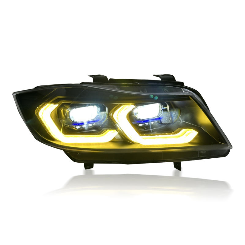 Dual Color LED Headlights Assembly for BMW 3 Series E90