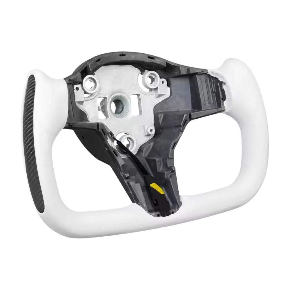 Heated Carbon Fiber Yoke Steering Wheel for Tesla Model 3 & Model Y