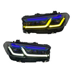 Dual Color LED Headlights Assembly for BMW 5 Series G30 G38 (2018–2020)