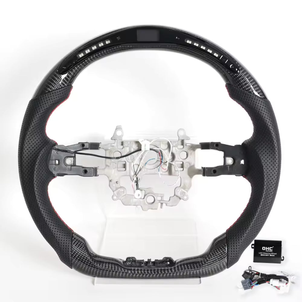 LED Carbon Fiber Steering Wheel for Honda Civic 11th Gen FL 2022-2025