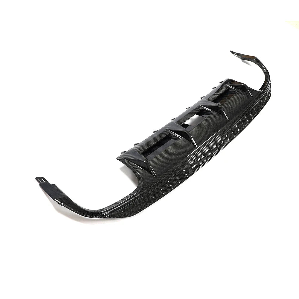 Audi A3 8V S-Line Sedan Carbon Fiber Gloss Black Rear Bumper Diffuser Lip 2016