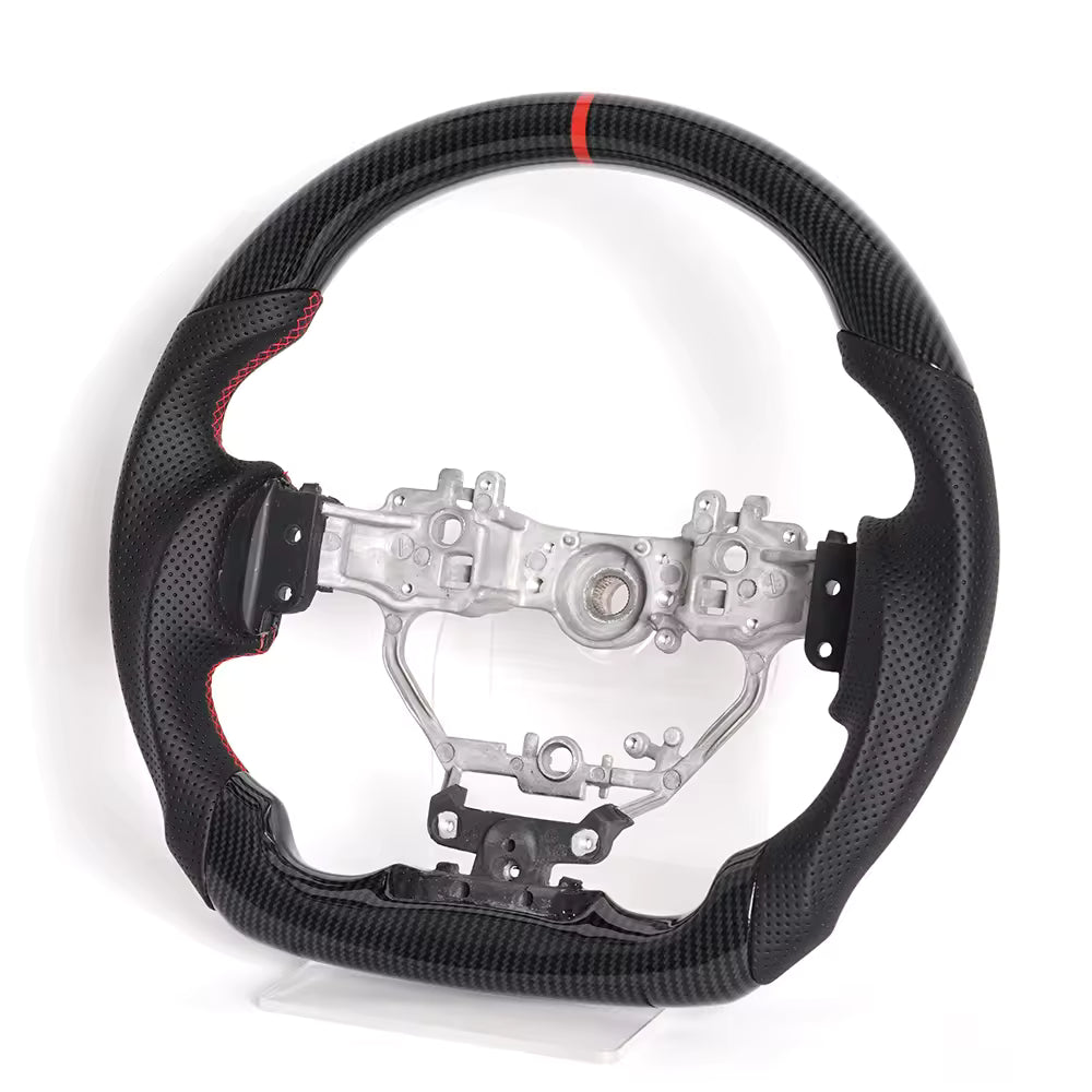 Carbon Fiber Steering Wheel for Lexus IS 2013-2025 & RC F NX300 2015-2020 Red Leather