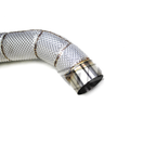 Stainless Catted Downpipe Heat Shield for BMW M5 F90 4.4T - Bull Boost Performance