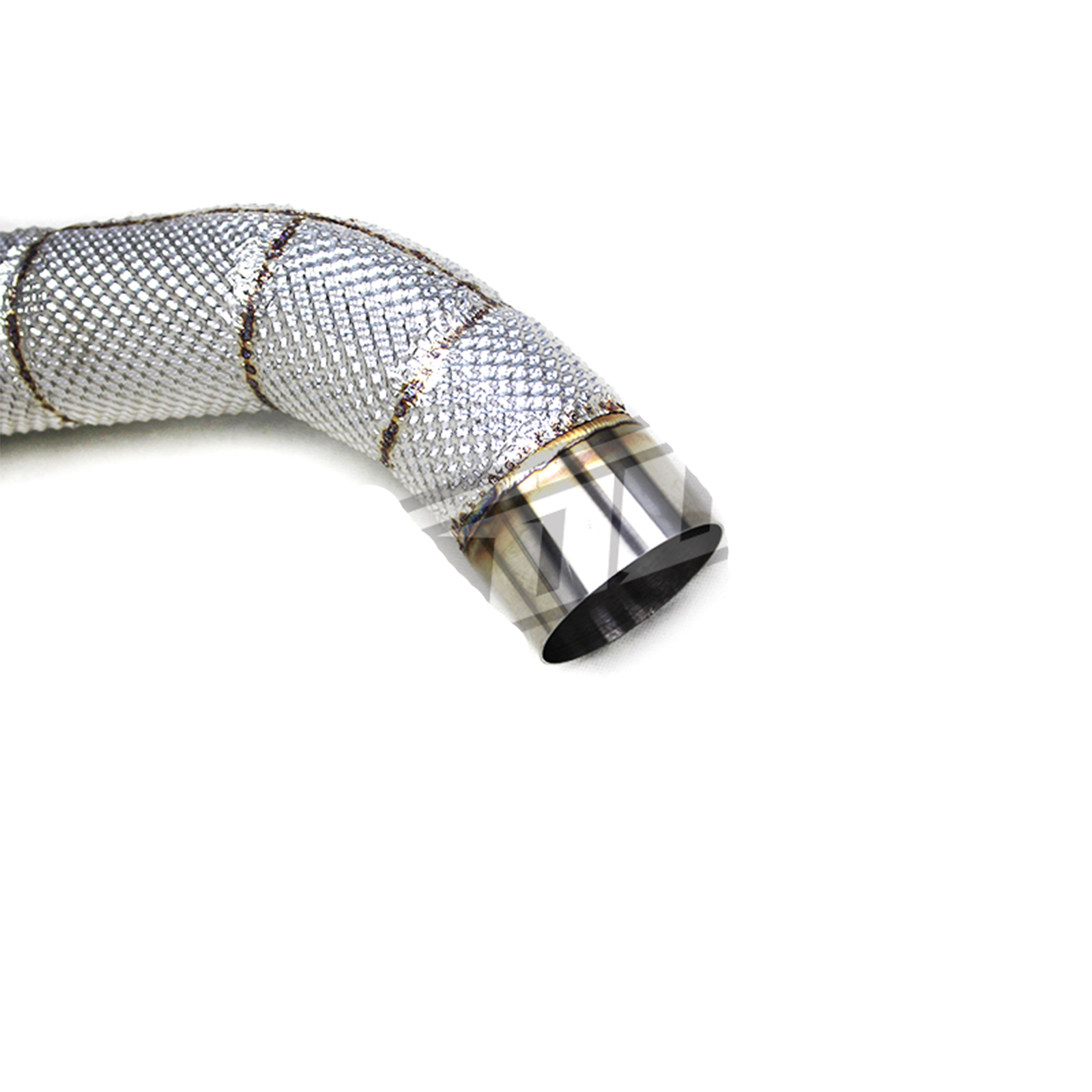 Stainless Catted Downpipe Heat Shield for BMW M5 F90 4.4T - Bull Boost Performance