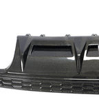 Audi A3 8V S-Line Sedan Carbon Fiber Gloss Black Rear Bumper Diffuser Lip 2016