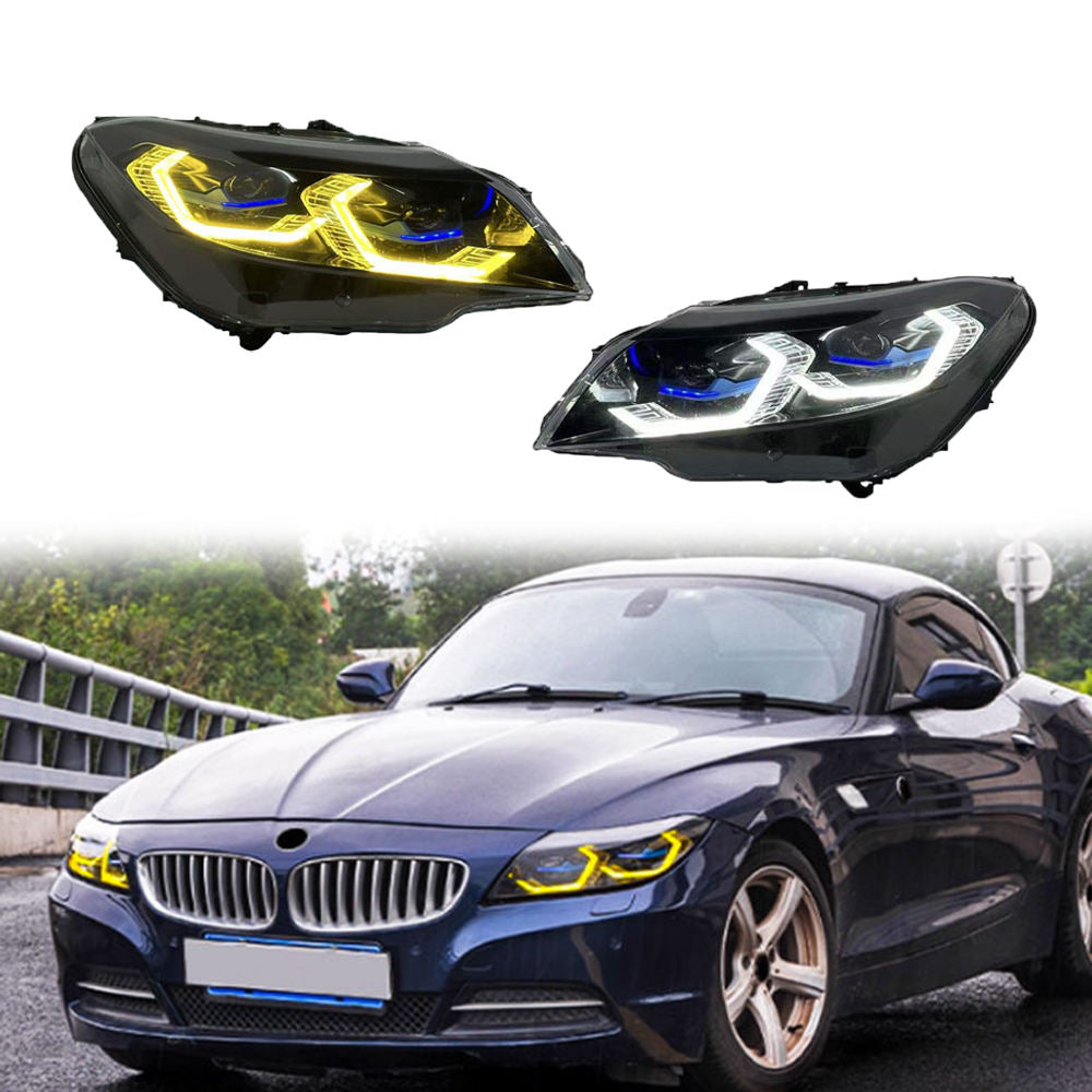 IKON Style Dual-Color LED Headlights for BMW Z4 E89 2009-2016