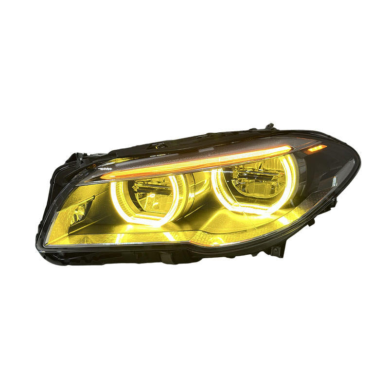 Dual Color Angel Eyes LED Headlights Assembly for BMW 5 Series F10 F18 (2011–2017)