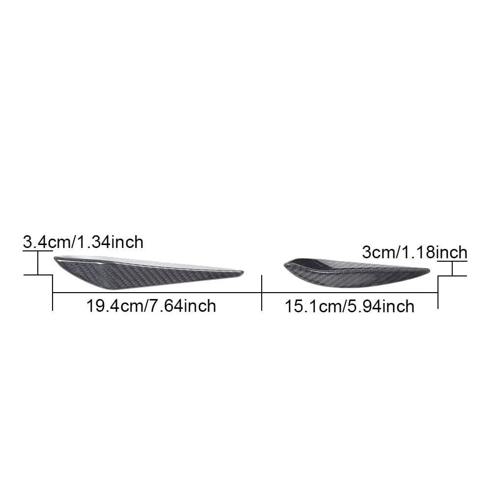 Dry Carbon Fiber Front Bumper Canards (3-Piece Set) – BMW G80 M3 & G82 G83 M4 Competition (2021–Present)
