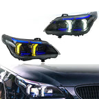 BMW 5 Series E60 Snake Eye LED Headlight Assembly with Dual-Color DRL 2003 - 2010