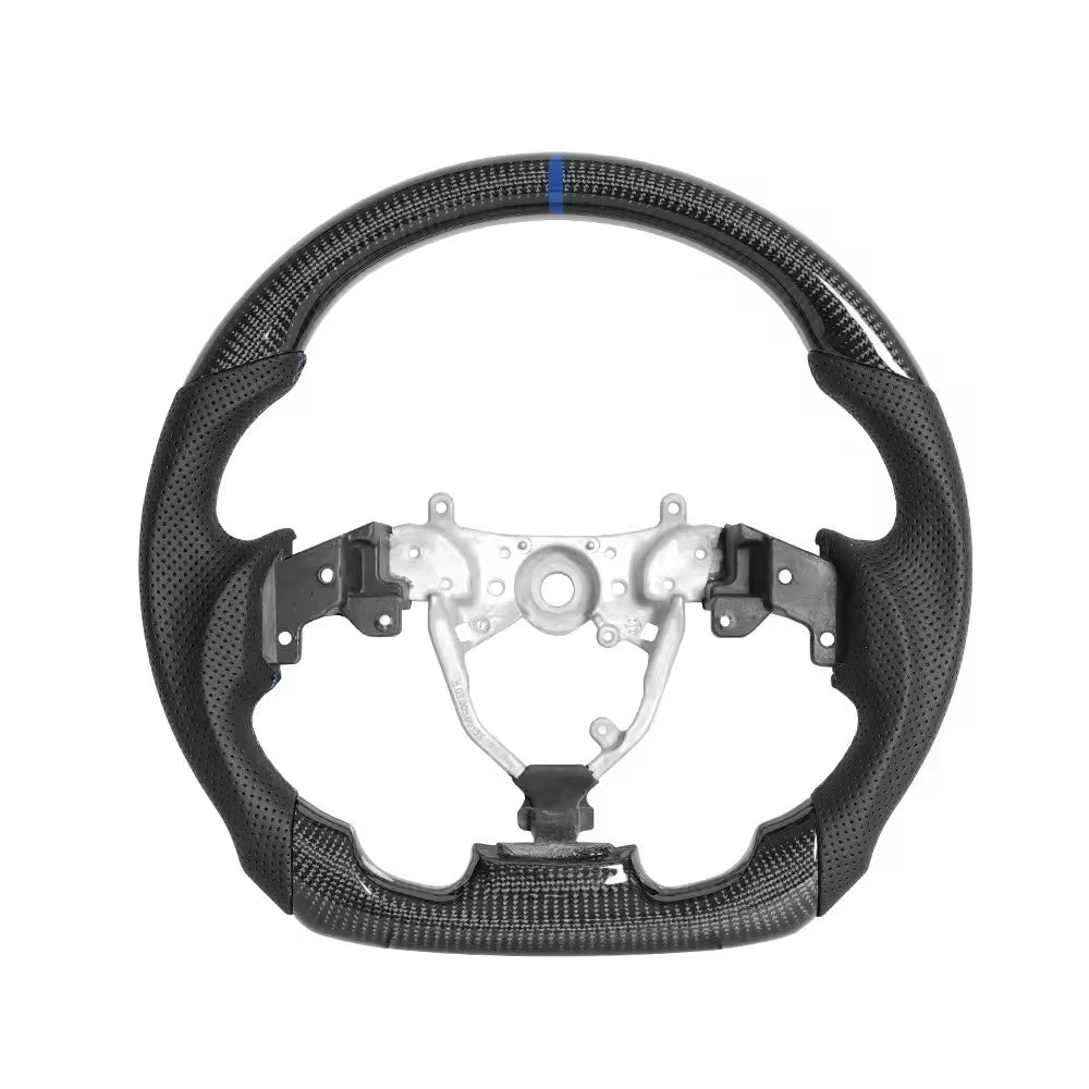 Real Carbon Fiber Steering Wheel for Lexus IS250 IS300 IS350 IS-F 2006–2012 with Red/Blue Center Line