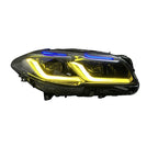 Dual Color LED Headlights Assembly for BMW 5 Series F10/F18