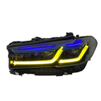 Dual Color LED Headlights Assembly for BMW 5 Series G30 G38 (2018–2020)