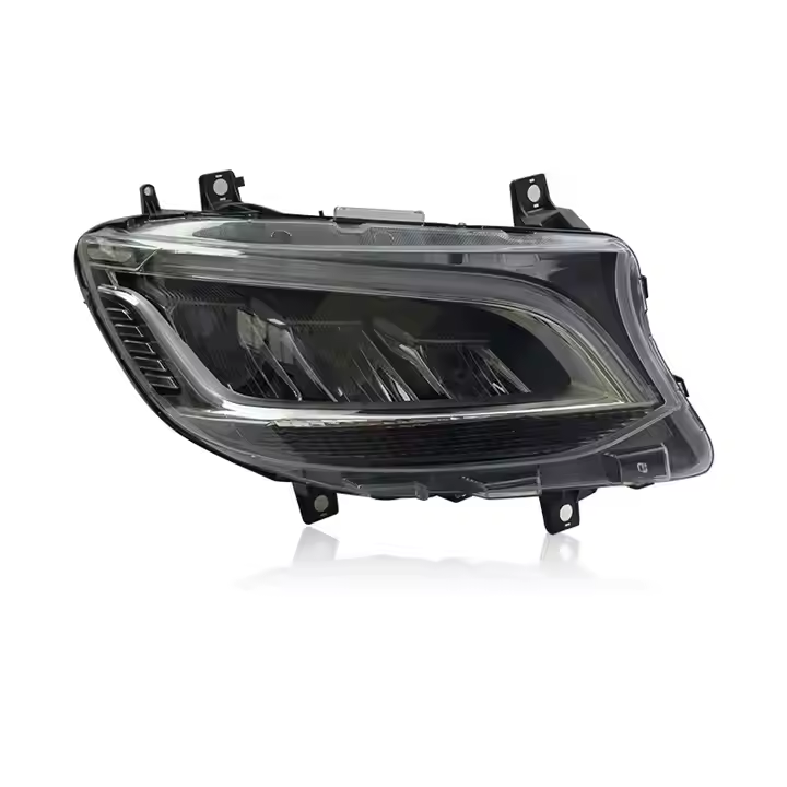 LED Headlights Assembly for Mercedes-Benz Sprinter | Three-Eye Style Upgrade | LED Daytime Running Lights | Plug & Play