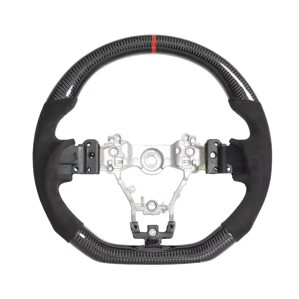 Suede Carbon Fiber Steering Wheel for Subaru WRX STI S209 2015-2021