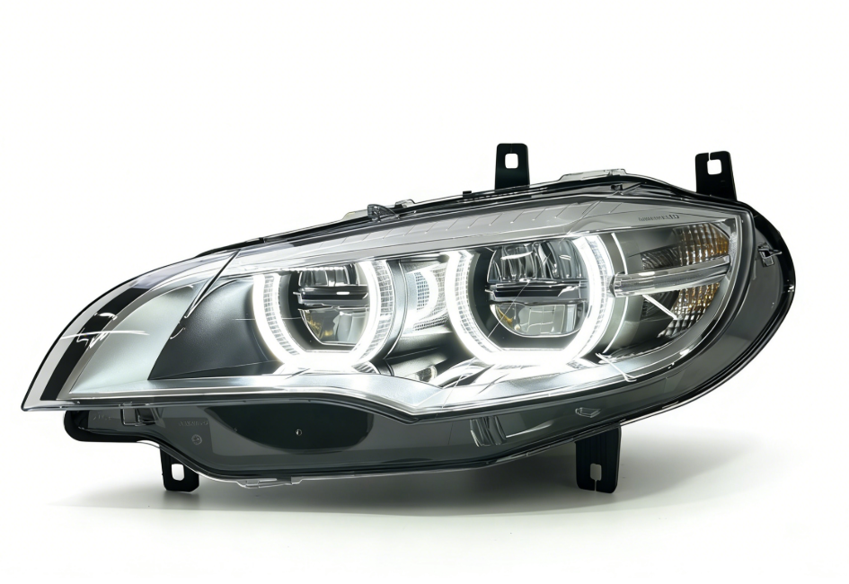 Dual-Color Angel Eye LED Headlights for BMW X6 E71 2008-2014