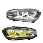 Dual Color LED Headlights Assembly for BMW X5 F15 (2014–2018)
