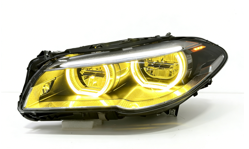 Dual Color Angel Eyes LED Headlights Assembly for BMW 5 Series F10 F18 (2010–2013)