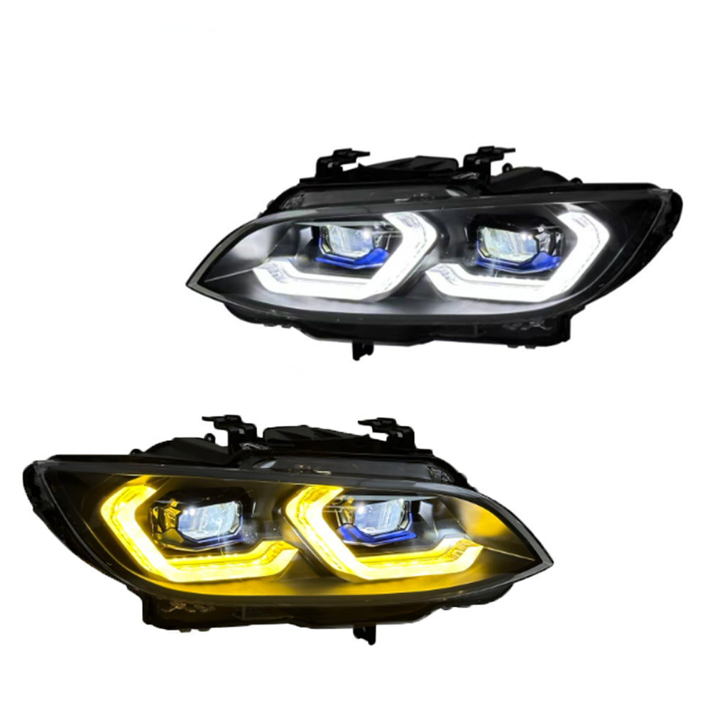 Dual Color LED Headlights Assembly for BMW M3 E92 (2006–2009)