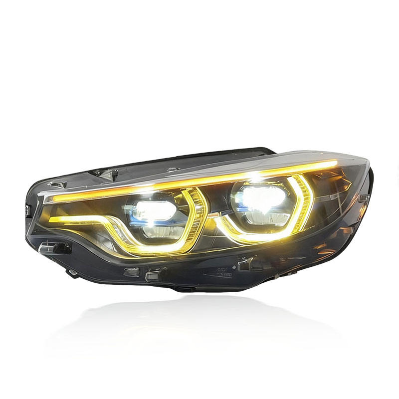 V3 IKON Tri-Color LED Headlights for BMW F32/F36/F80/F82 M3 & M4 2014-2020