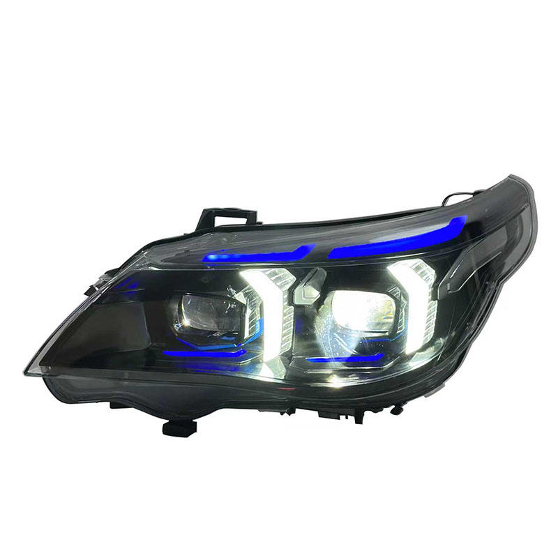 Dual Color LED Snake Eyes Headlights Assembly for BMW 5 Series E60 (2003–2010)
