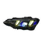 V3 Smoked Snake Eye Tri-Color LED Headlights for BMW G22 4 Series, G80 M3 & G82 M4 2021-2025