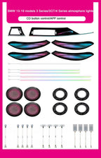 BMW 3 Series F30 / F31 / F34 / F35 / 3GT & 4 Series F36 Gran Coupe Interior 64-Color LED Ambient Light Kit 2013 - 2019