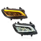LED Headlights Assembly for Mercedes-Benz Sprinter | Three-Eye Style Upgrade | LED Daytime Running Lights | Plug & Play