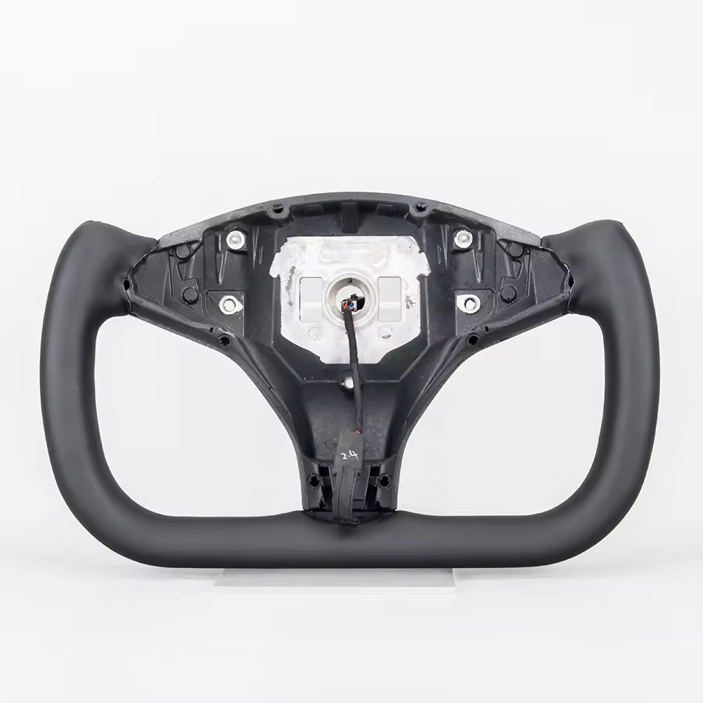 Heated Leather Yoke Steering Wheel for Tesla Model S / Model X 2014-2020