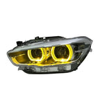 BMW 1 Series F20 / 118i Dual-Color (Yellow / White) LED Headlight Assembly with High / Low Beam 2015 - 2018
