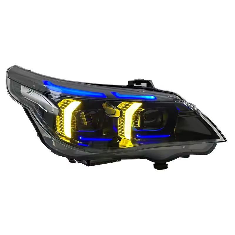 Dual-Color Snake Eyes Headlights for BMW E60 5 Series 2003-2010