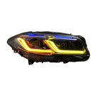 Dual Color LED Headlights Assembly for BMW 5 Series F10/F18