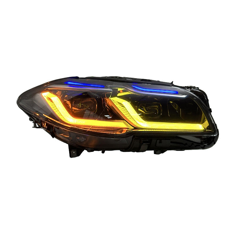 Dual Color LED Headlights Assembly for BMW 5 Series F10/F18
