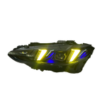 V3 Smoked Snake Eye Tri-Color LED Headlights for BMW G22 4 Series, G80 M3 & G82 M4 2021-2025