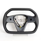 Cybertruck Style Heated Full Leather Steering Wheel for Tesla Model 3 & Model Y