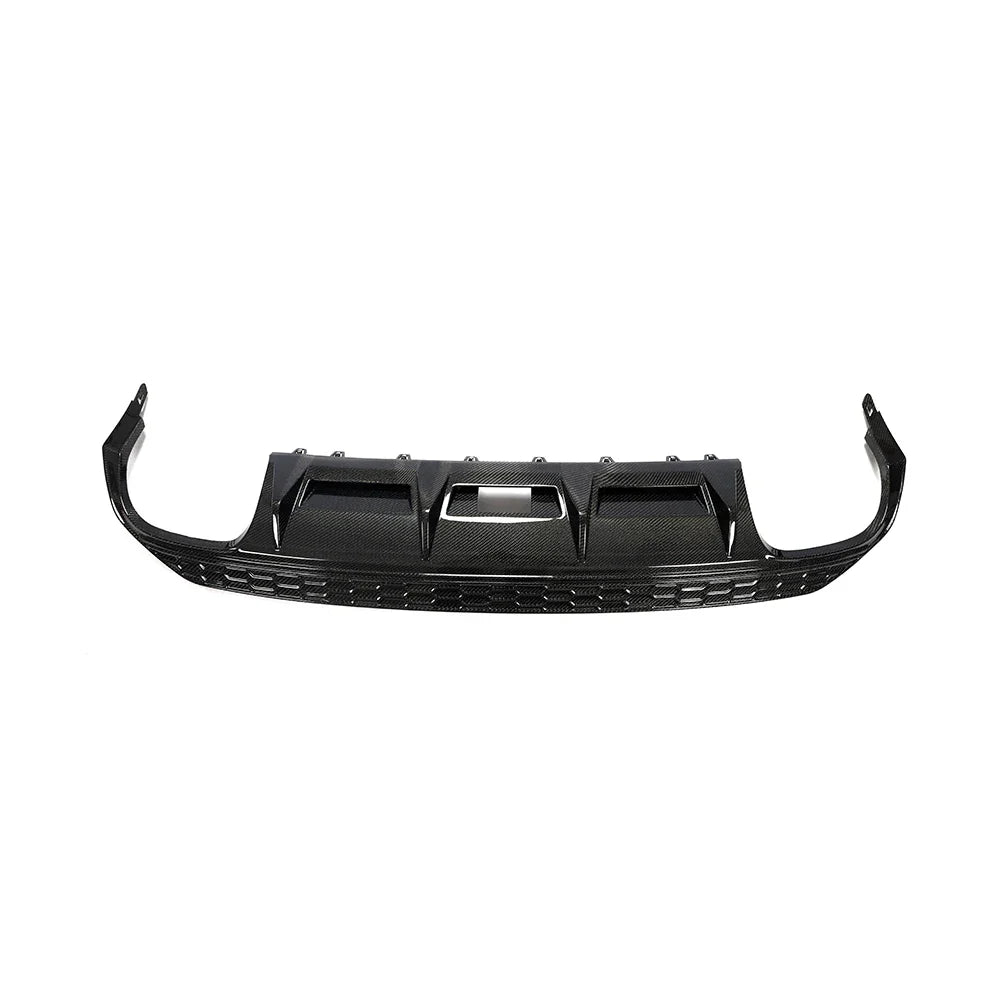 Audi A3 8V S-Line Sedan Carbon Fiber Gloss Black Rear Bumper Diffuser Lip 2016