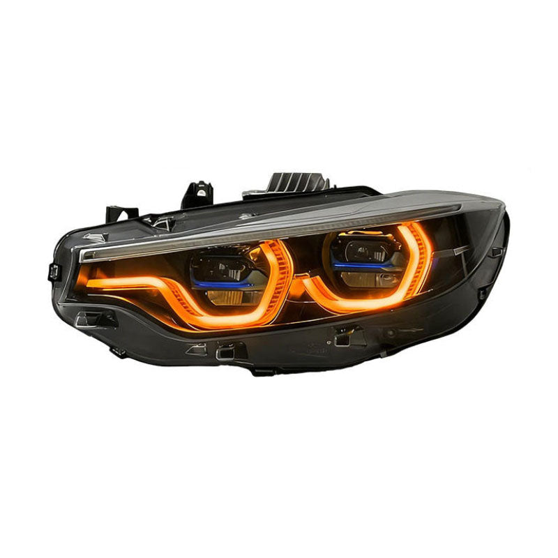 Ikon V3 LED Headlights Assembly for BMW 4 Series F32/F36 & M4 F82/F80 | Three-Color DRL Upgrade | Plug & Play