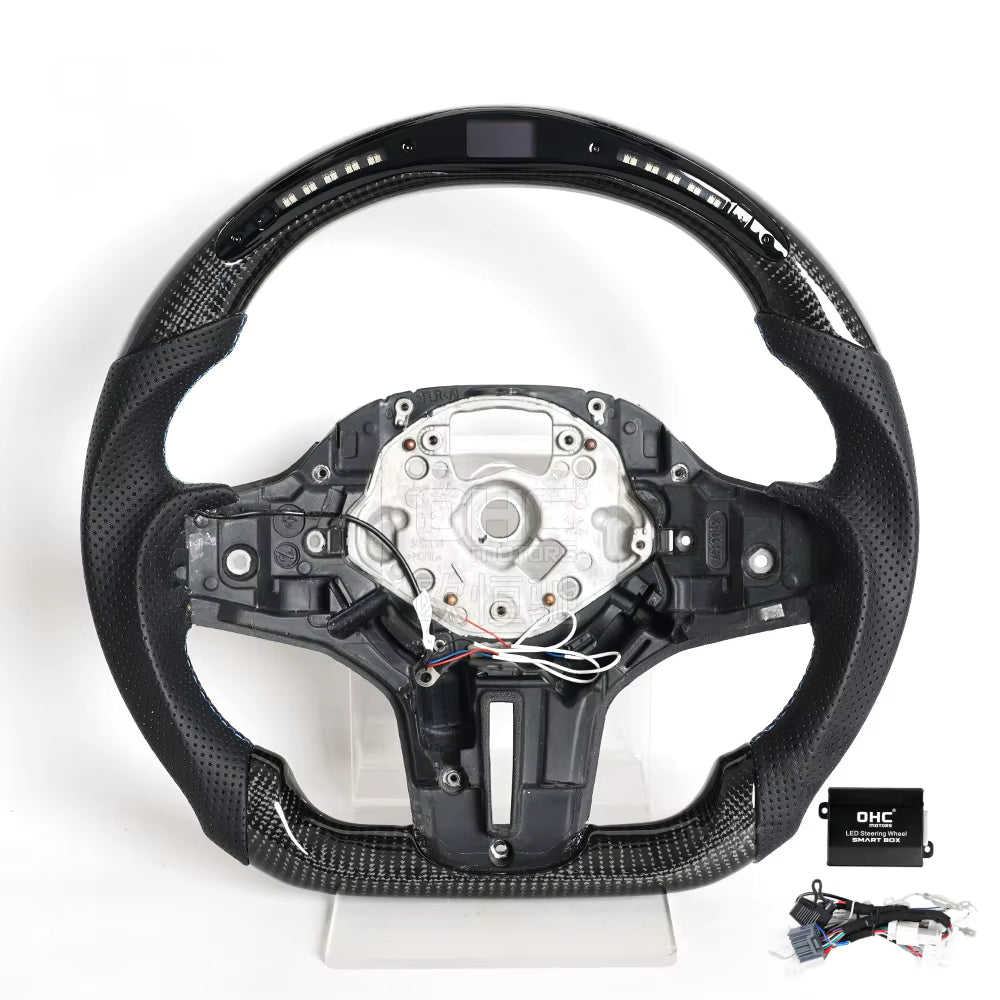 M Sport Carbon Fiber Heated LED Steering Wheel for BMW G Series F90 2018+