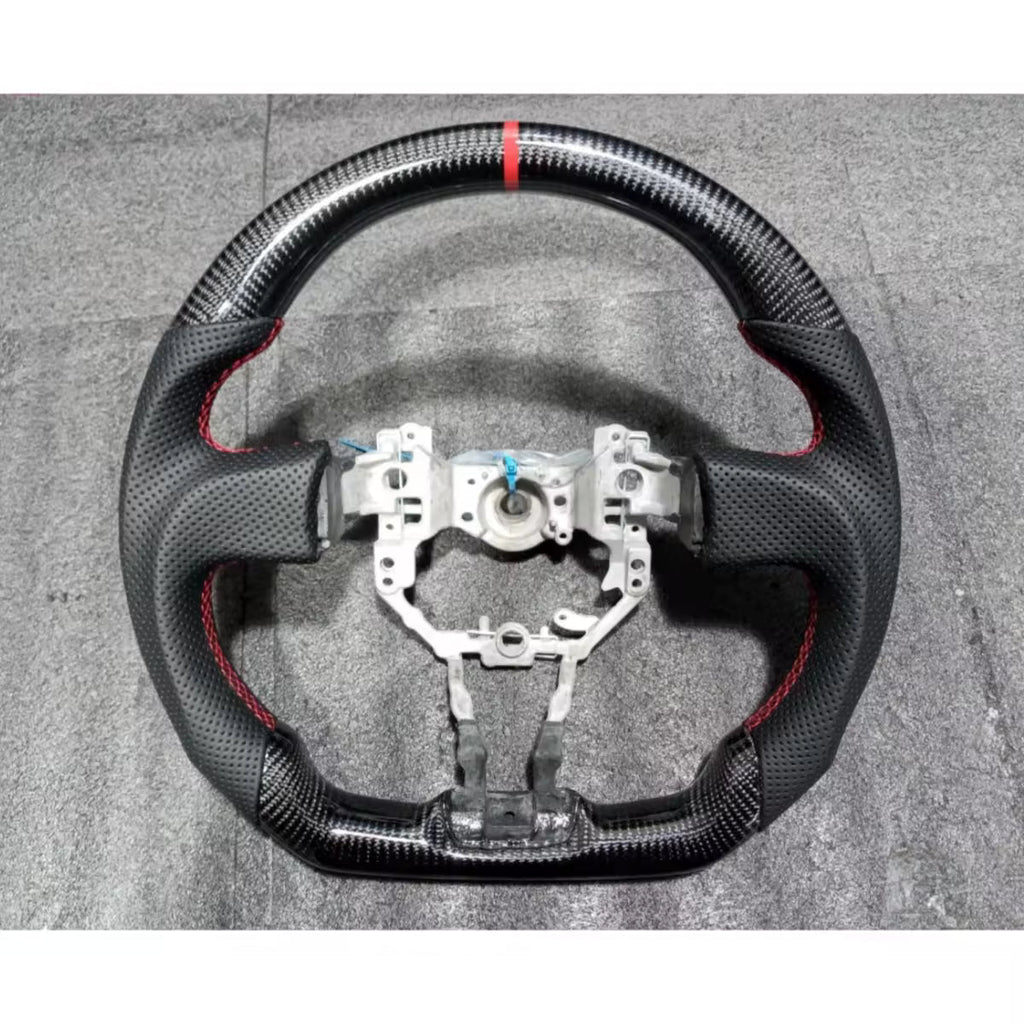 Real Carbon Fiber Steering Wheel for Toyota 86, Subaru BRZ ZC6 & Scion FR-S 2012–2016 Full Leather (Non-Heated)
