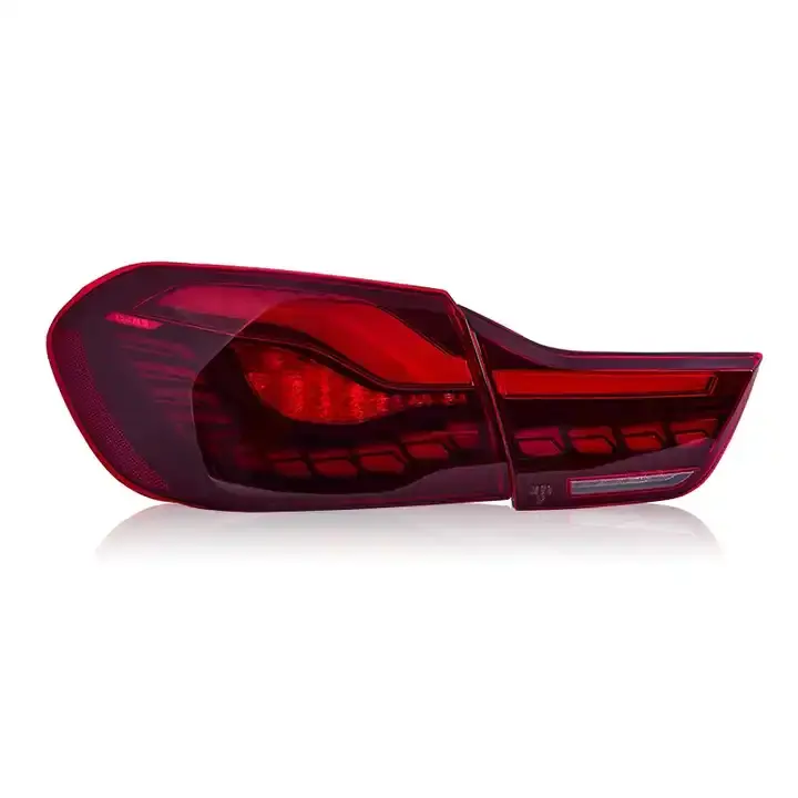 OLED GTS Style Taillights for BMW 4 Series F32 F82 2012-2018 Red Smoked