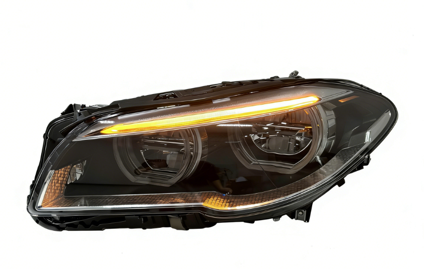 Dual Color Angel Eyes LED Headlights Assembly for BMW 5 Series F10 F18 (2010–2013)