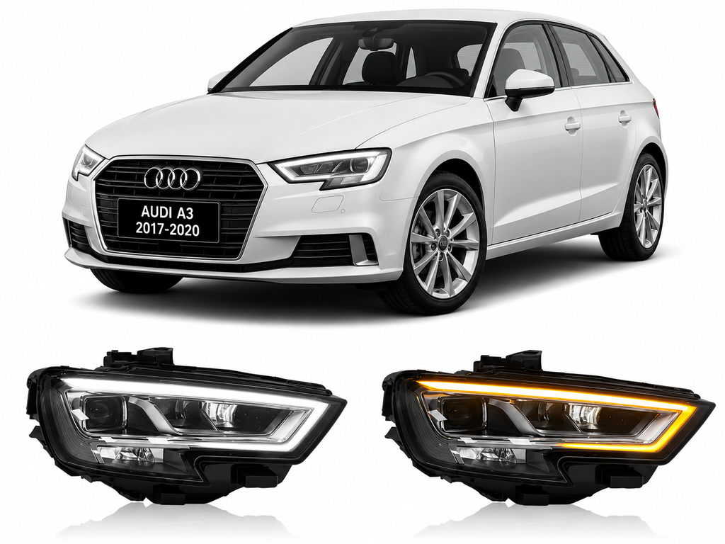Full LED Headlights for Audi A3 2017-2020