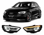 LED Headlights for Audi A3 / S3 / RS3 2017–2020 Plug-and-Play Projector Assembly