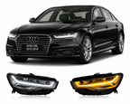 Full LED Headlights for Audi A6L 2012-2018 Plug-and-Play Headlight Assembly