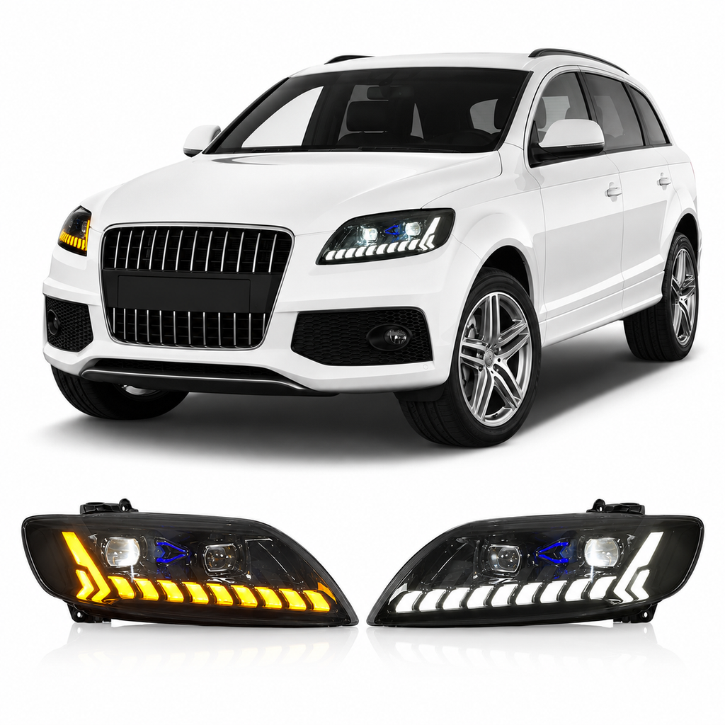 LED Laser Projector Headlights Assembly for Audi Q7 (2006–2015)
